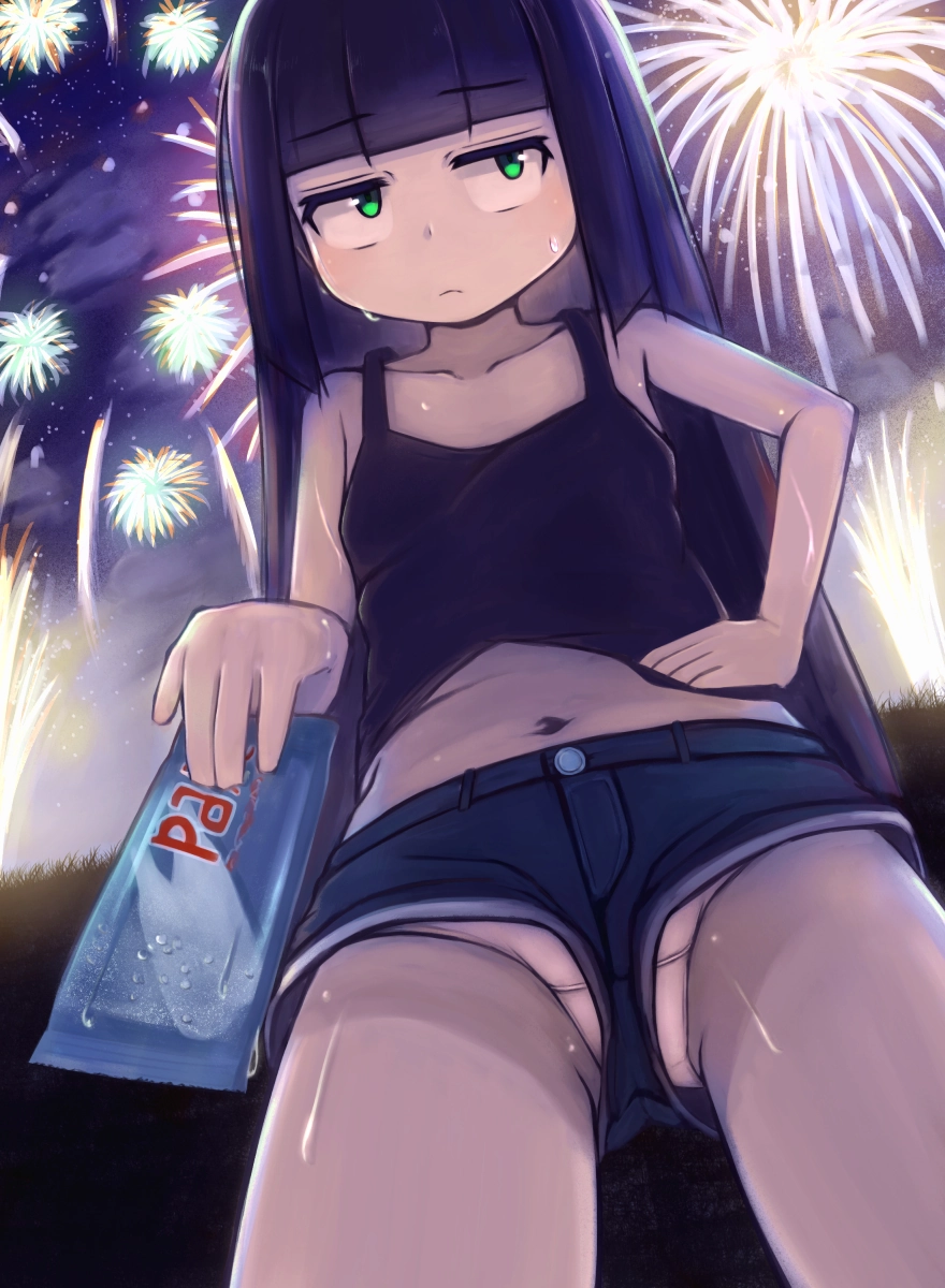 今だとこっちの方が見える事がある二次ロリ少女の隙間パンチラ二次エロ画像-21