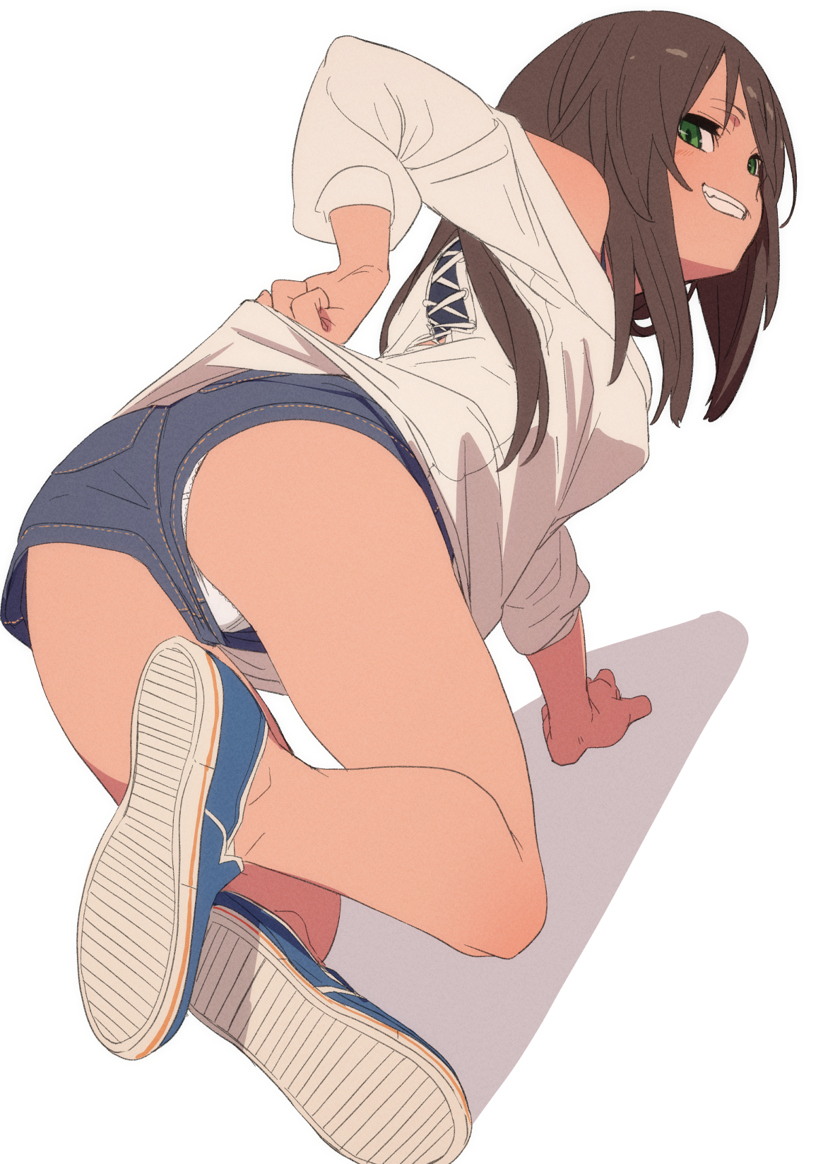 今だとこっちの方が見える事がある二次ロリ少女の隙間パンチラ二次エロ画像-41