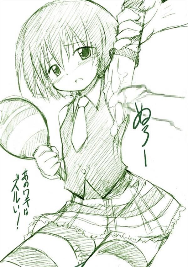 二次ロリっ子の腋でコスって射精する腋コキ腋ズリ二次エロ画像-21