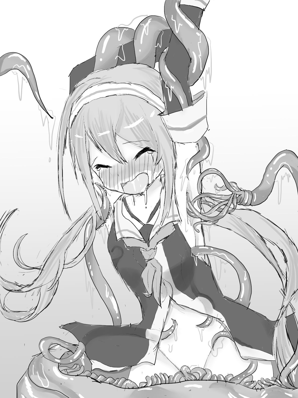 二次ロリ美少女がへそ責めされて何故かだんだん感じちゃってる二次エロ画像-30