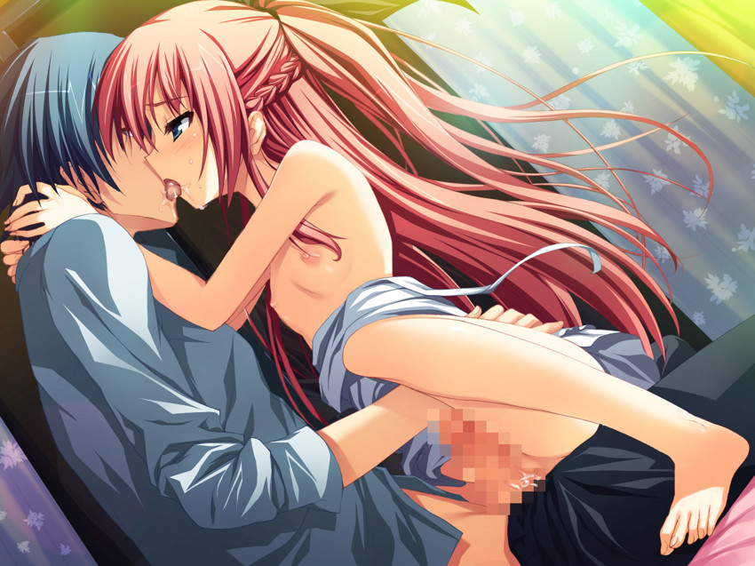 二次ロリ少女の上の口をベロチューで犯して下の口はチンポで犯そうとしてるロリディープキス二次エロ画像-34