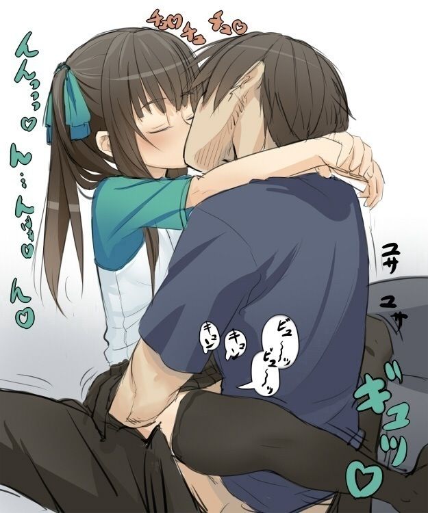 二次ロリ少女とキスの日なのでキスしながら繋がっちゃうラブラブキスセックスロリ二次エロ画像-6