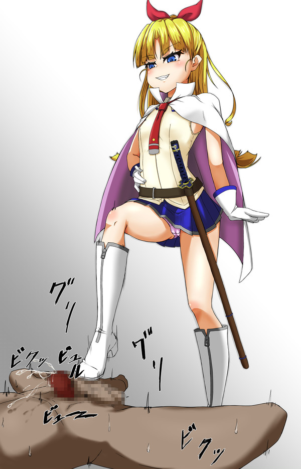 これぞお年玉？ロリ少女に玉蹴り・玉責めで男の弱点を攻撃されてる感謝したくなる二次エロ画像-5