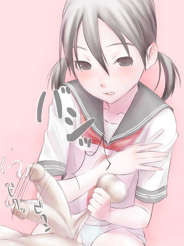 これぞお年玉？ロリ少女に玉蹴り・玉責めで男の弱点を攻撃されてる感謝したくなる二次エロ画像-6