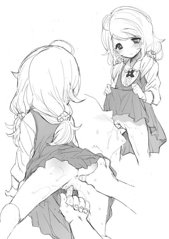 二次ロリ少女の敏感ロリマンコを弄って弄ってロリ手マン指マン二次エロ画像-9