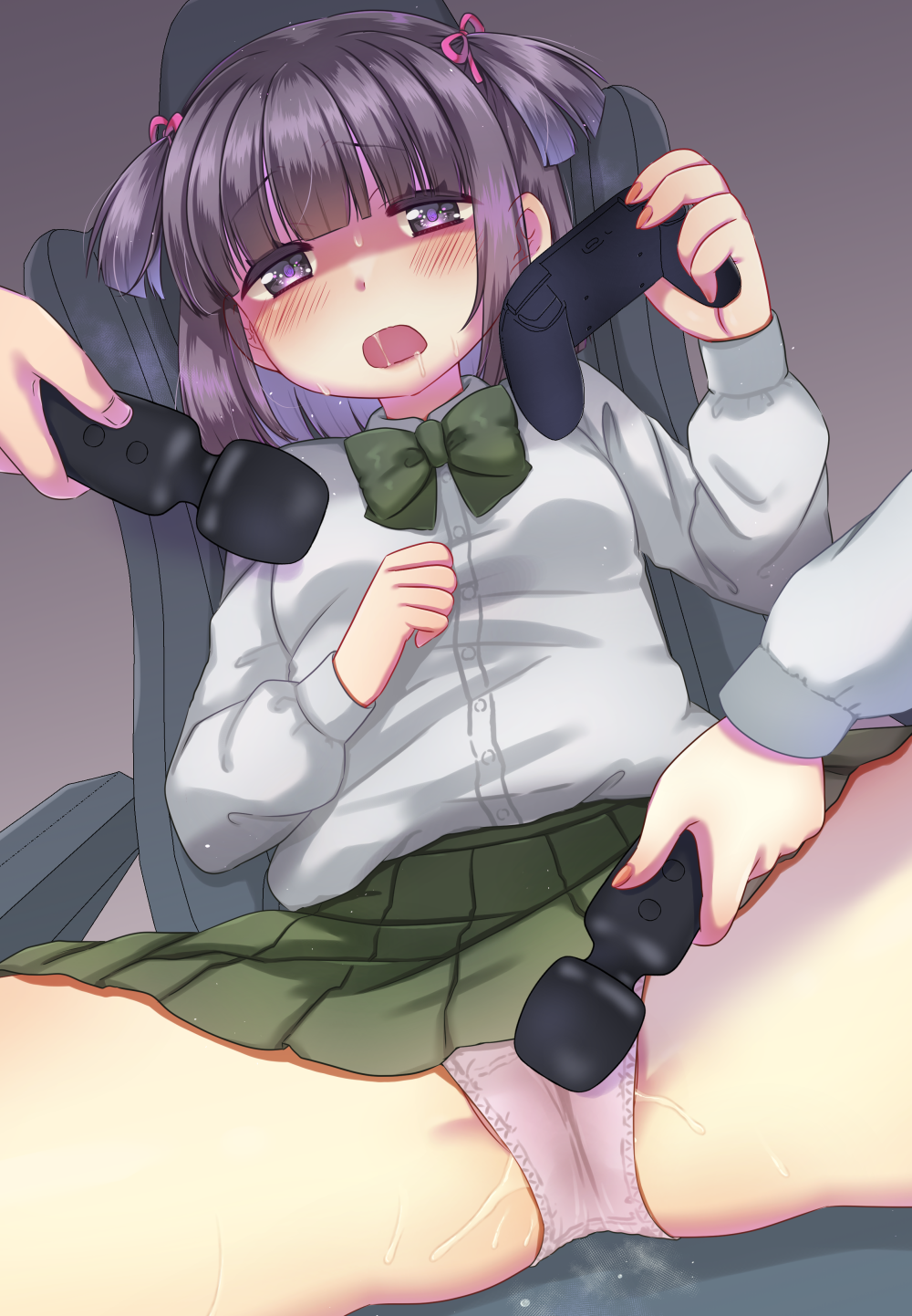 二次ロリ少女が電動マッサージで気持ちよくなっちゃってるロリ電マ二次エロ画像-33