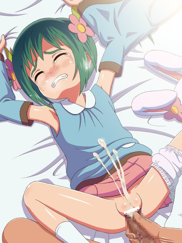 二次ロリ少女が泣きながら涙しながらチンポをロリマンコにねじ込まれてる二次エロ画像-6