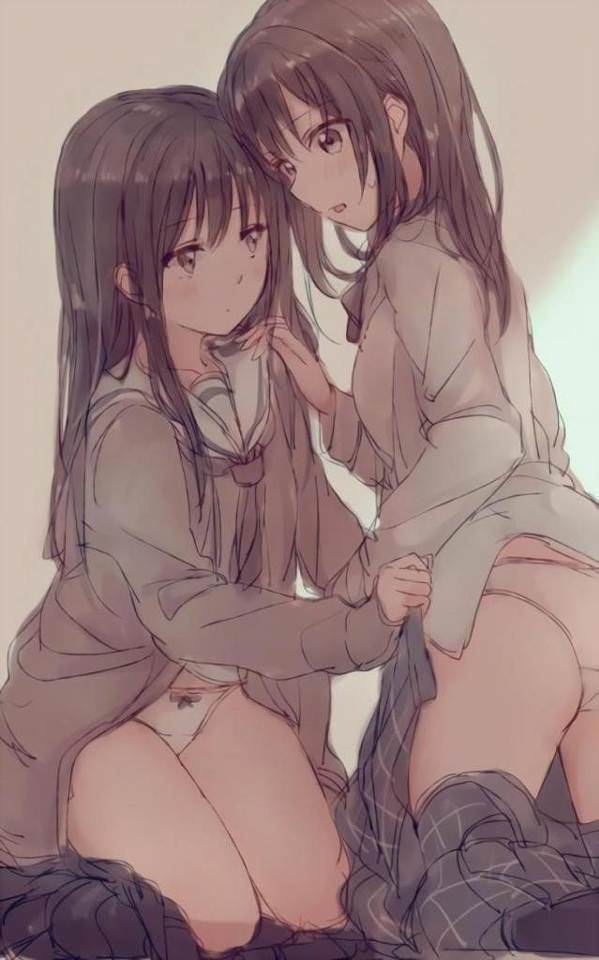 これから燃え上がる直前のような二次美少女同士の百合からレズになりそうな二次エロ画像-1