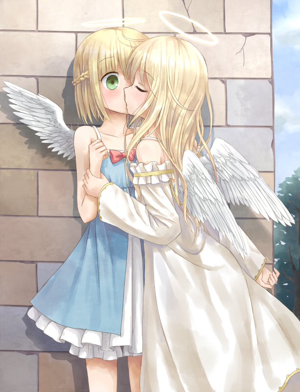 これから燃え上がる直前のような二次美少女同士の百合からレズになりそうな二次エロ画像-13