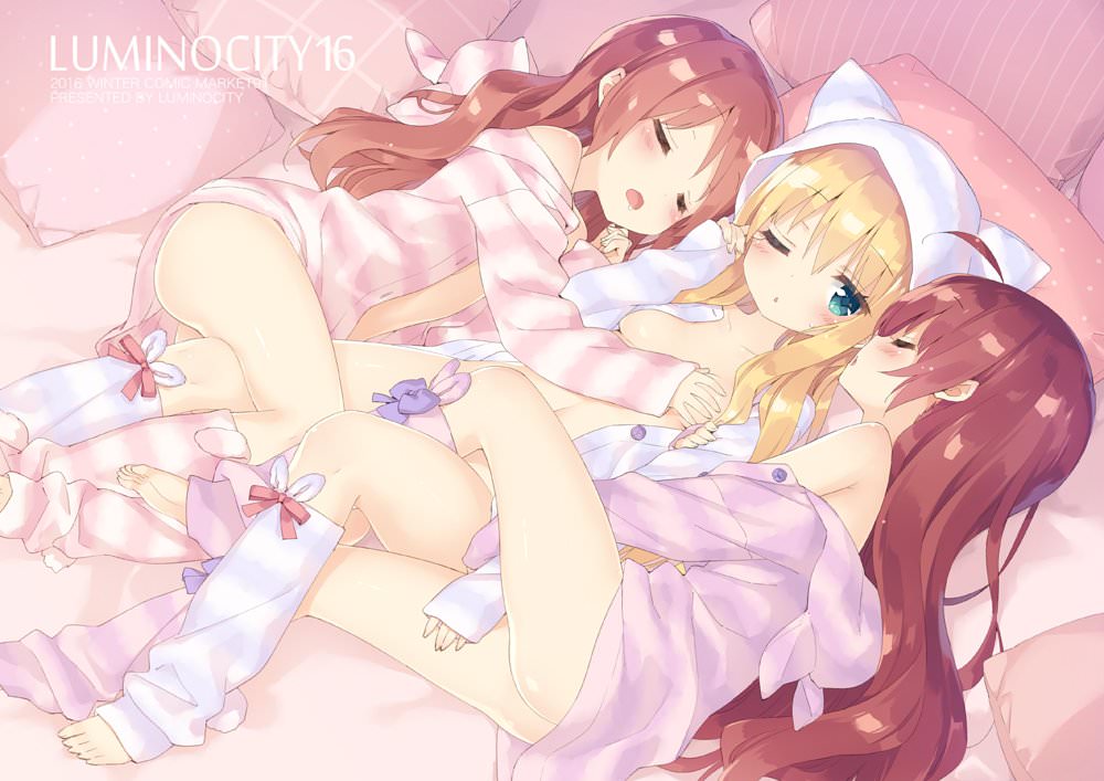 これから燃え上がる直前のような二次美少女同士の百合からレズになりそうな二次エロ画像-15