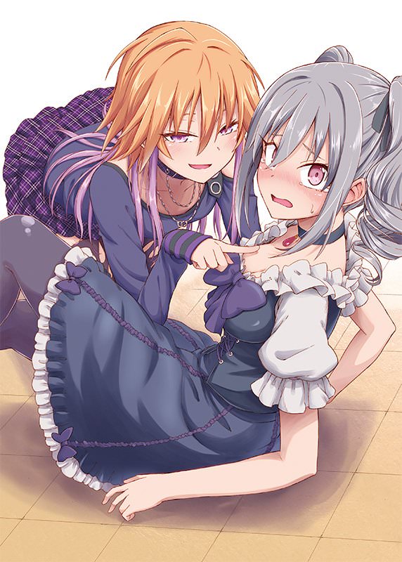 これから燃え上がる直前のような二次美少女同士の百合からレズになりそうな二次エロ画像-17