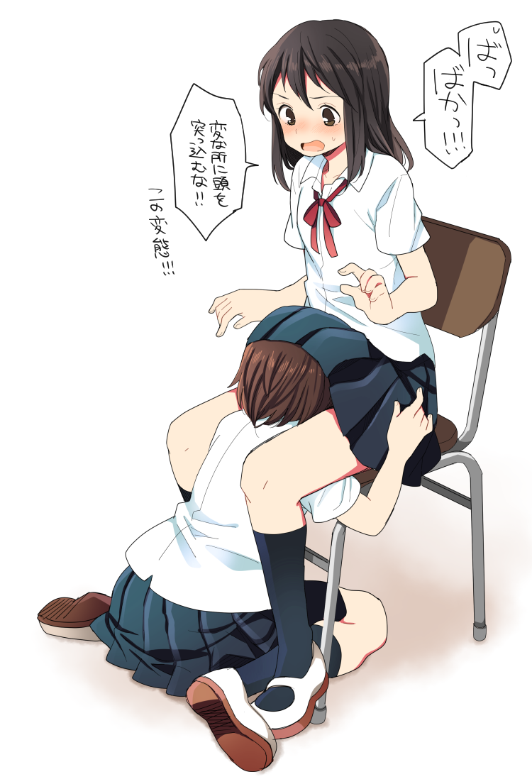 これから燃え上がる直前のような二次美少女同士の百合からレズになりそうな二次エロ画像-36