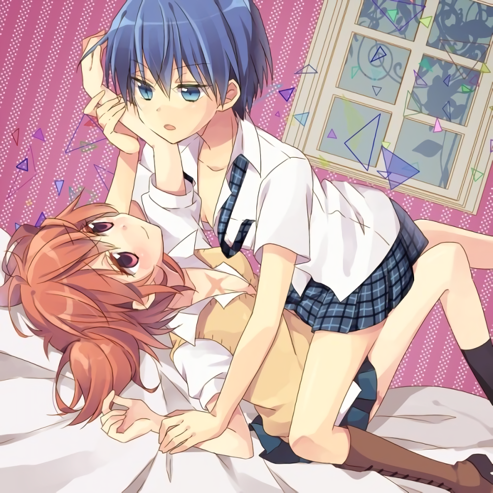 これから燃え上がる直前のような二次美少女同士の百合からレズになりそうな二次エロ画像-42