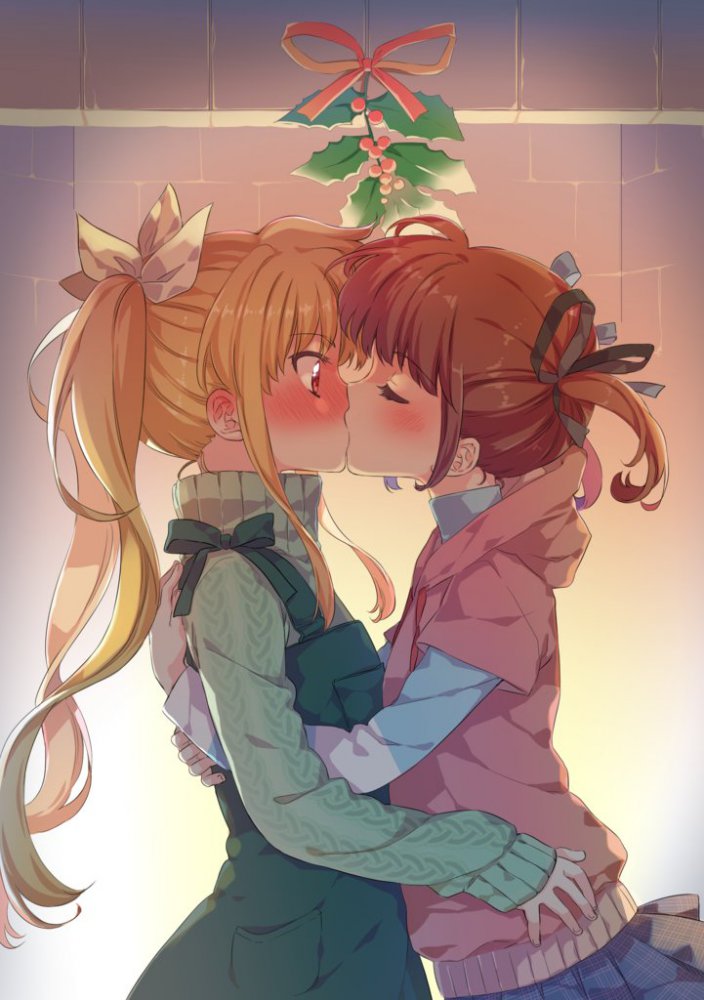 女の子同士で抱き合ってるの見るとレズっぽい背徳感っぽい感覚満載で非常に心躍る百合二次画像-29