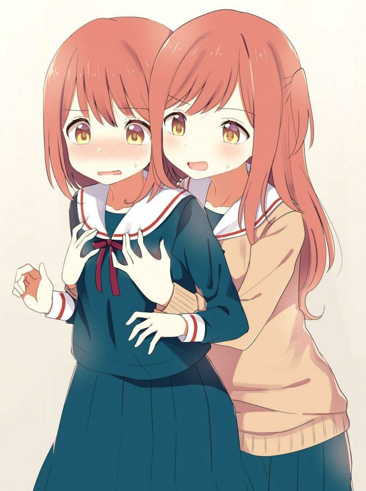 女の子同士で抱き合ってるの見るとレズっぽい背徳感っぽい感覚満載で非常に心躍る百合二次画像-32
