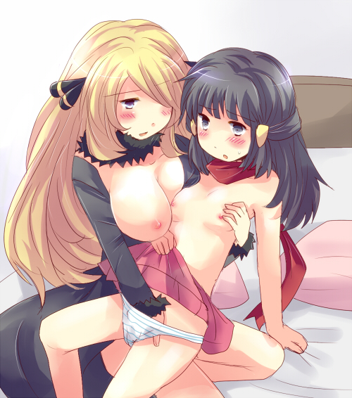 二次美少女たちが女の子同士で絡み合う姿が健康にいい百合レズ美少女二次エロ画像-23
