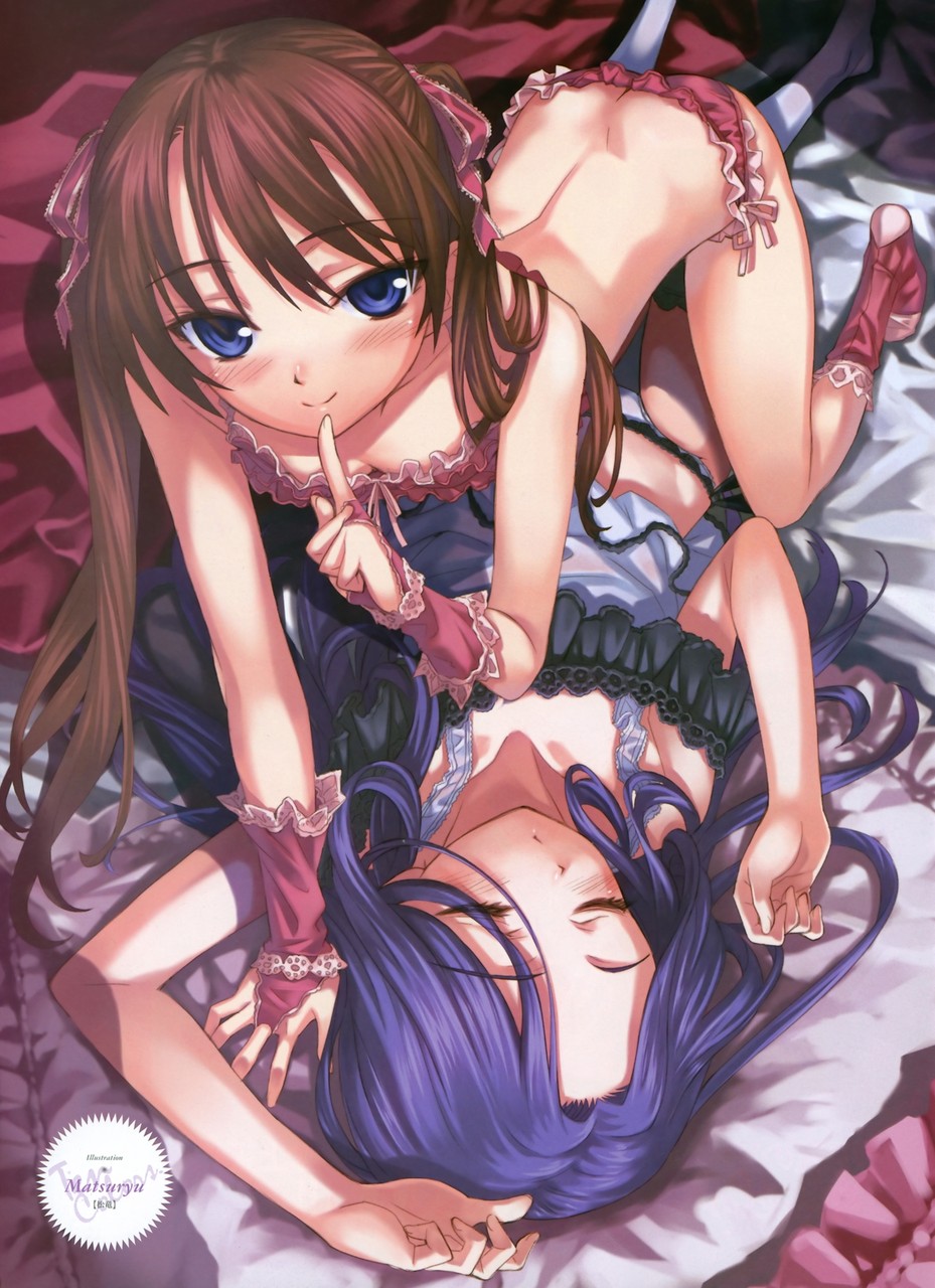 貧乳ロリ同士で絡み合っているレズ画像のエロさがどれだけ高いかを検証してみたいロリレズ二次エロ画像-31