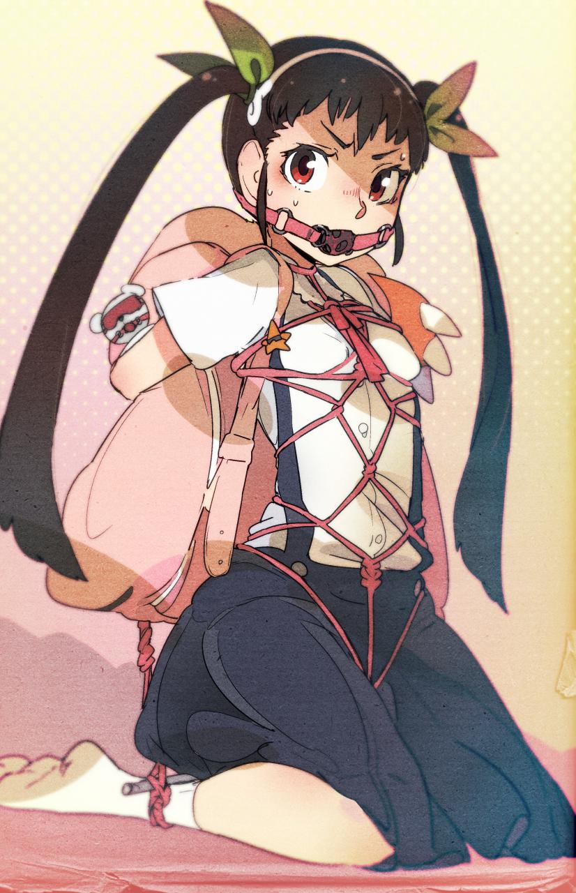 二次ロリ少女がロープや縄で緊縛拘束されてエッチな目に合うロリ緊縛SMプレイ二次エロ画像-8