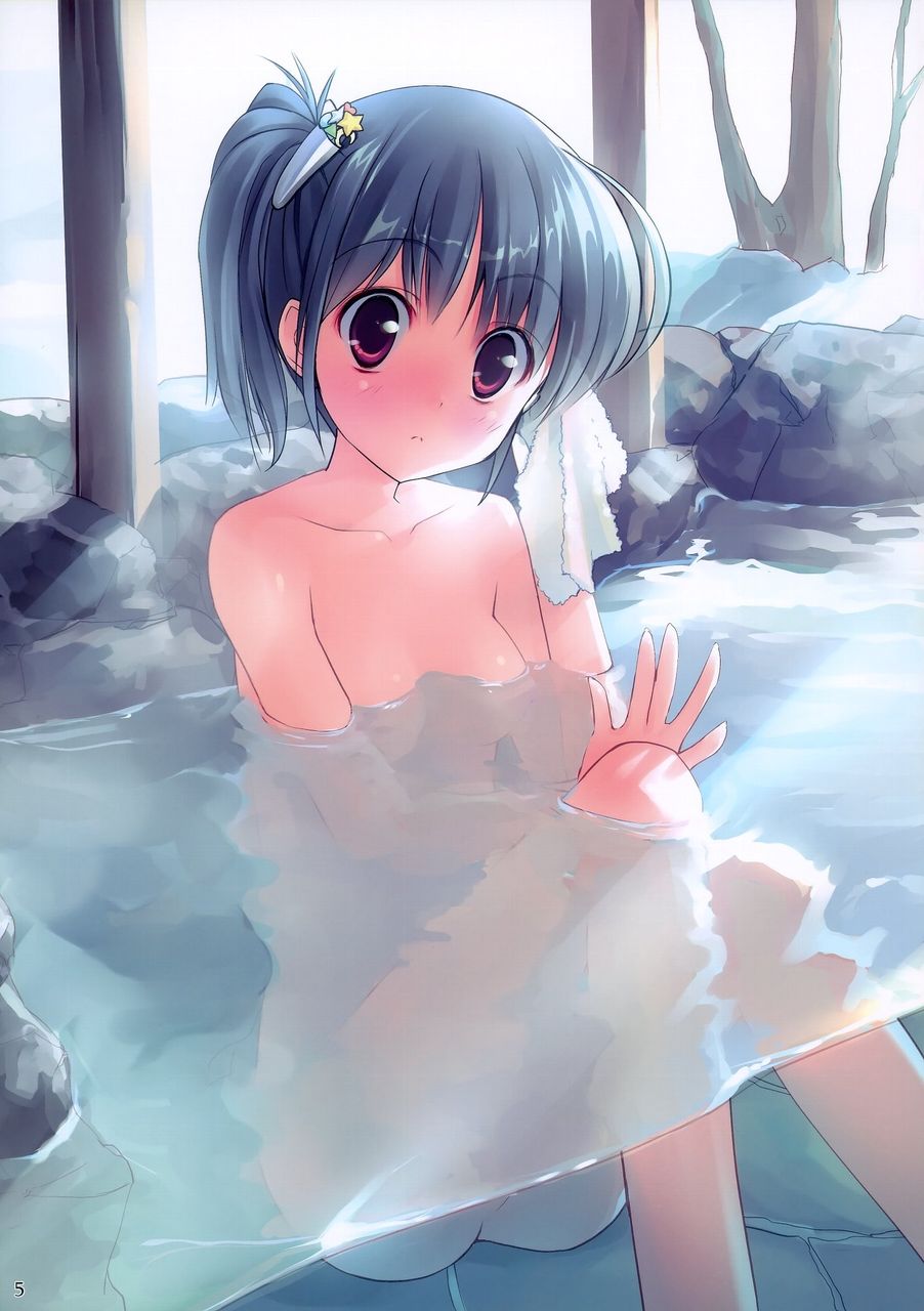 めっちゃ冷えてきたので二次ロリ少女との混浴気分が味わえる温泉に入ってるロリ少女の二次エロ画像-22