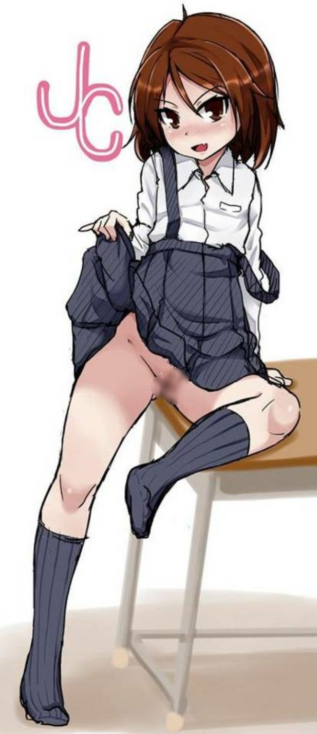 大人の挑発スカートたくし上げして挑発しちゃう年ごろロリ少女たち！-39