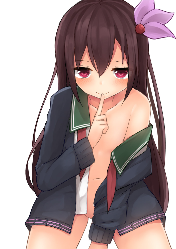 二次ロリ少女が恥ずかしそうに赤面してはにかんだり照れたりしながら全裸でいる二次エロ画像-30