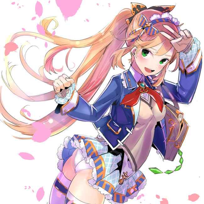 春一番の風邪で桜吹雪とともにスカート舞ってる風のいたずらスカートめくられ二次エロ画像-3