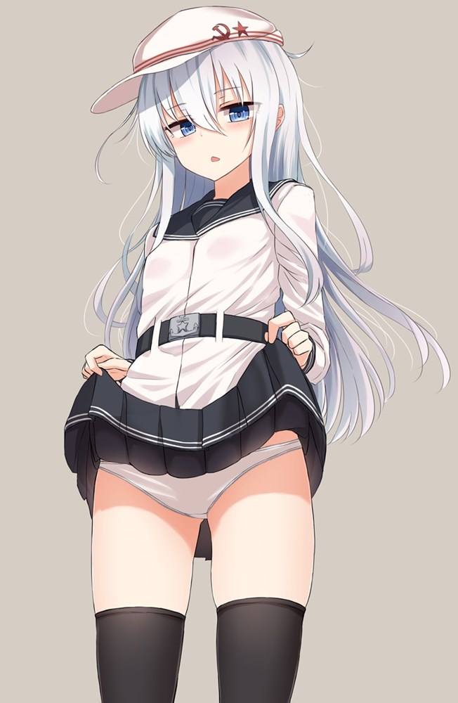 二次ロリ少女が涼しくなってきたけどスカートたくし上げて涼をとるようなたくし上げロリ二次エロ画像-5