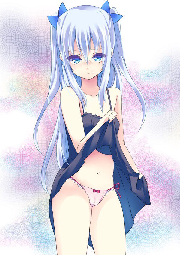 二次ロリ少女が涼しくなってきたけどスカートたくし上げて涼をとるようなたくし上げロリ二次エロ画像-10