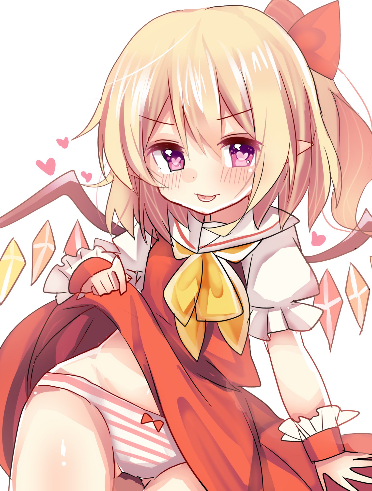 二次ロリ少女が涼しくなってきたけどスカートたくし上げて涼をとるようなたくし上げロリ二次エロ画像-24