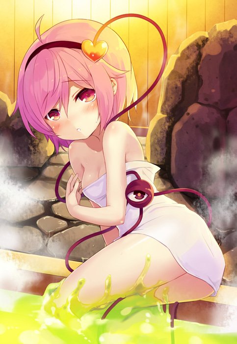 いいお風呂の日なので温泉やお風呂の湯船で暖まってるロリ少女の入浴二次エロ画像-9