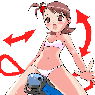 二次美少女たちが乗馬マシン・ロデオマシンで健全にエクササイズしているだけの二次画像-2