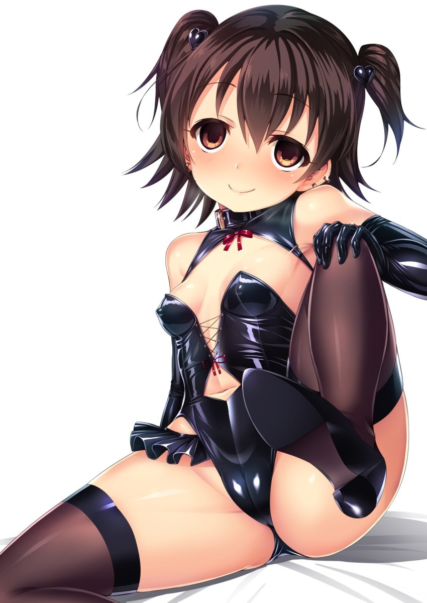子供の日なので子供っぽいロリ少女の大人の真似してエッチな格好してるロリセクシーポーズの二次エロ画像-19