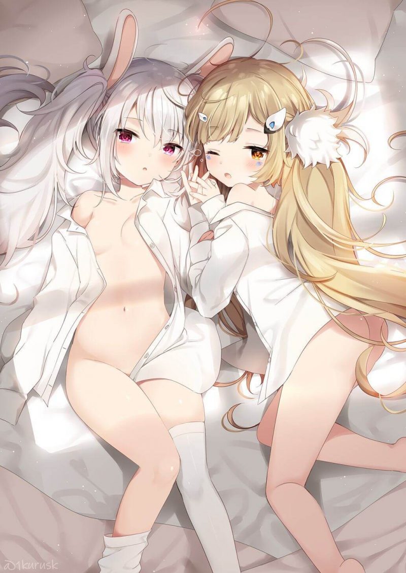 二次ロリ少女数人でこちらを挑発してきたり、エッチに責めてきてたまらないロリハーレム二次エロ画像-5