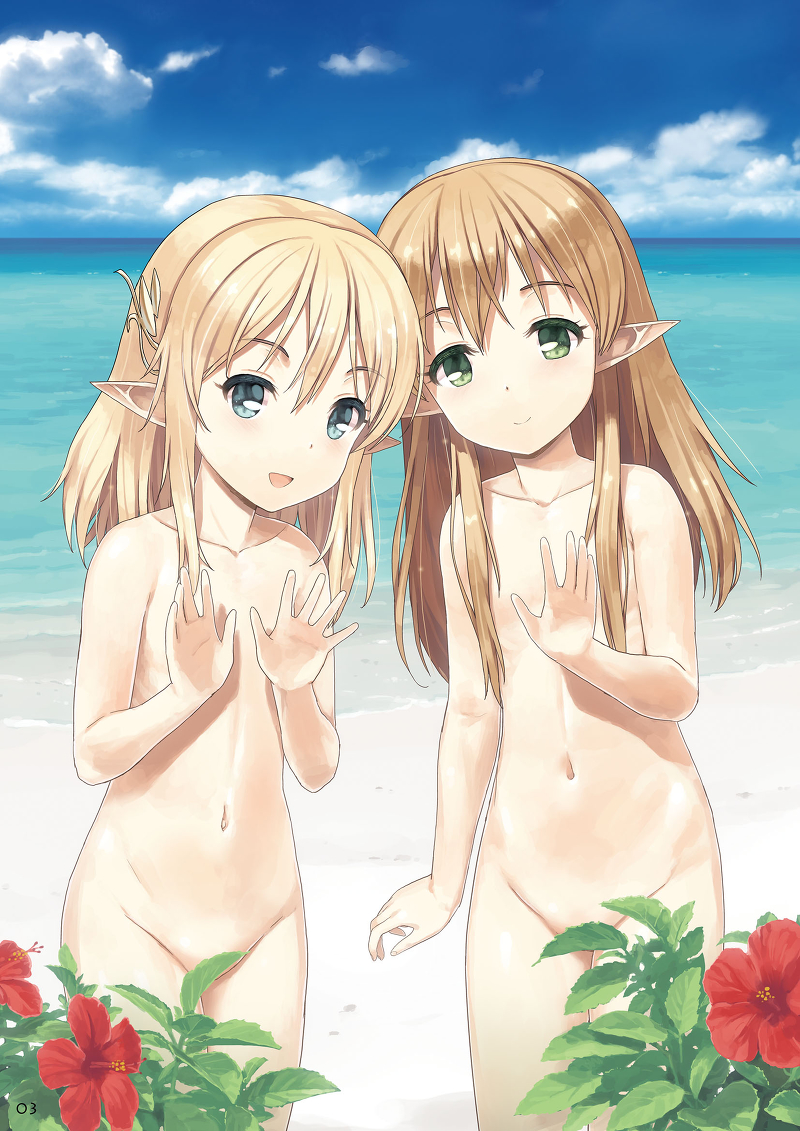 二次ロリ少女数人でこちらを挑発してきたり、エッチに責めてきてたまらないロリハーレム二次エロ画像-30