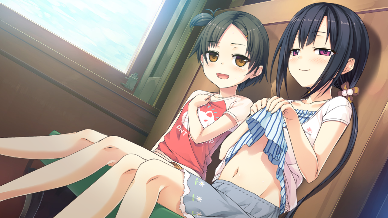 二次ロリ少女数人でこちらを挑発してきたり、エッチに責めてきてたまらないロリハーレム二次エロ画像-32