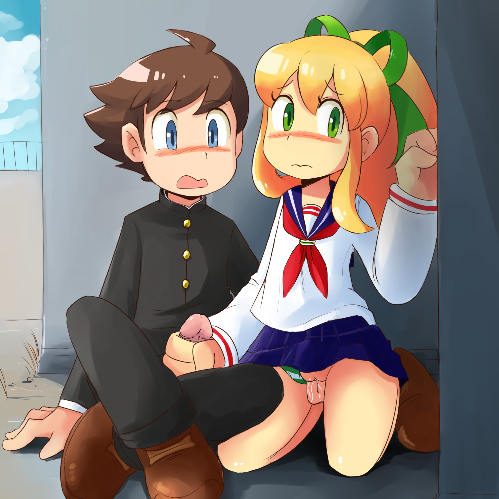 二次ロリショタが子供の戯れでお互いのアソコを弄りあい相互オナニーロリショタインピオ二次エロ画像-19