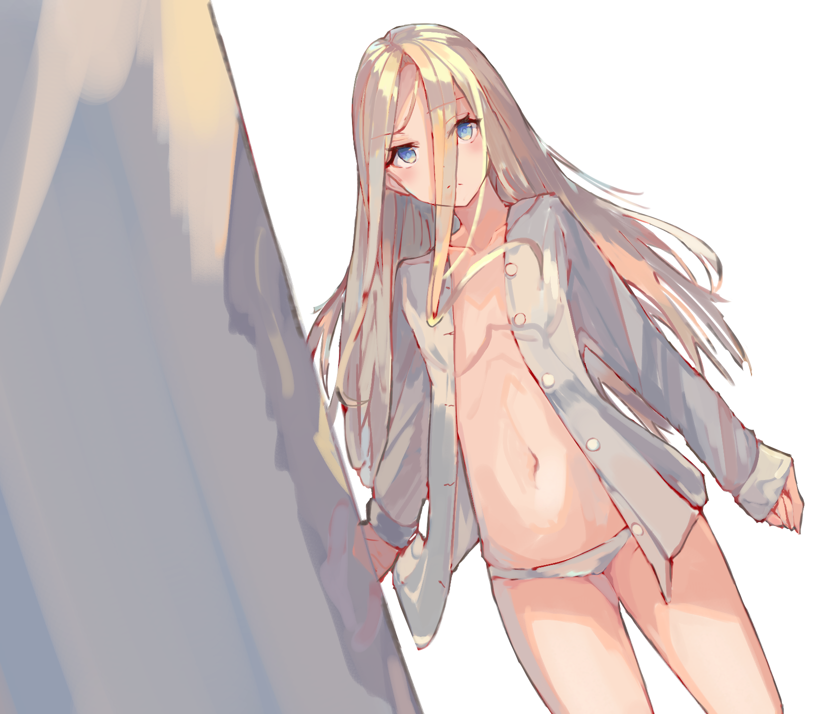 二次ロリ少女がワイシャツやブラウスを着崩して襲ってほしいのかな？と思う二次エロ画像-29