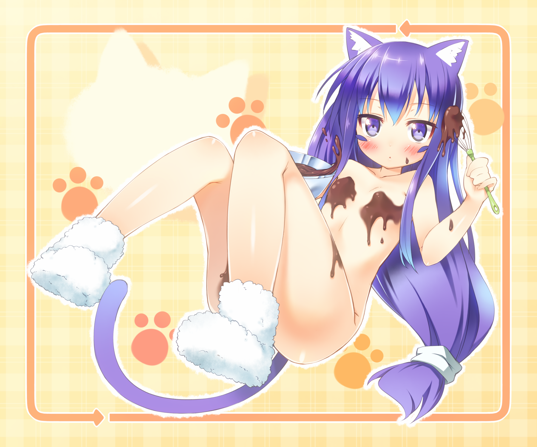 バレンタインデーなのでチョココーティングを自分にしてるチョコより先に食いたいロリ少女の二次エロ画像-48