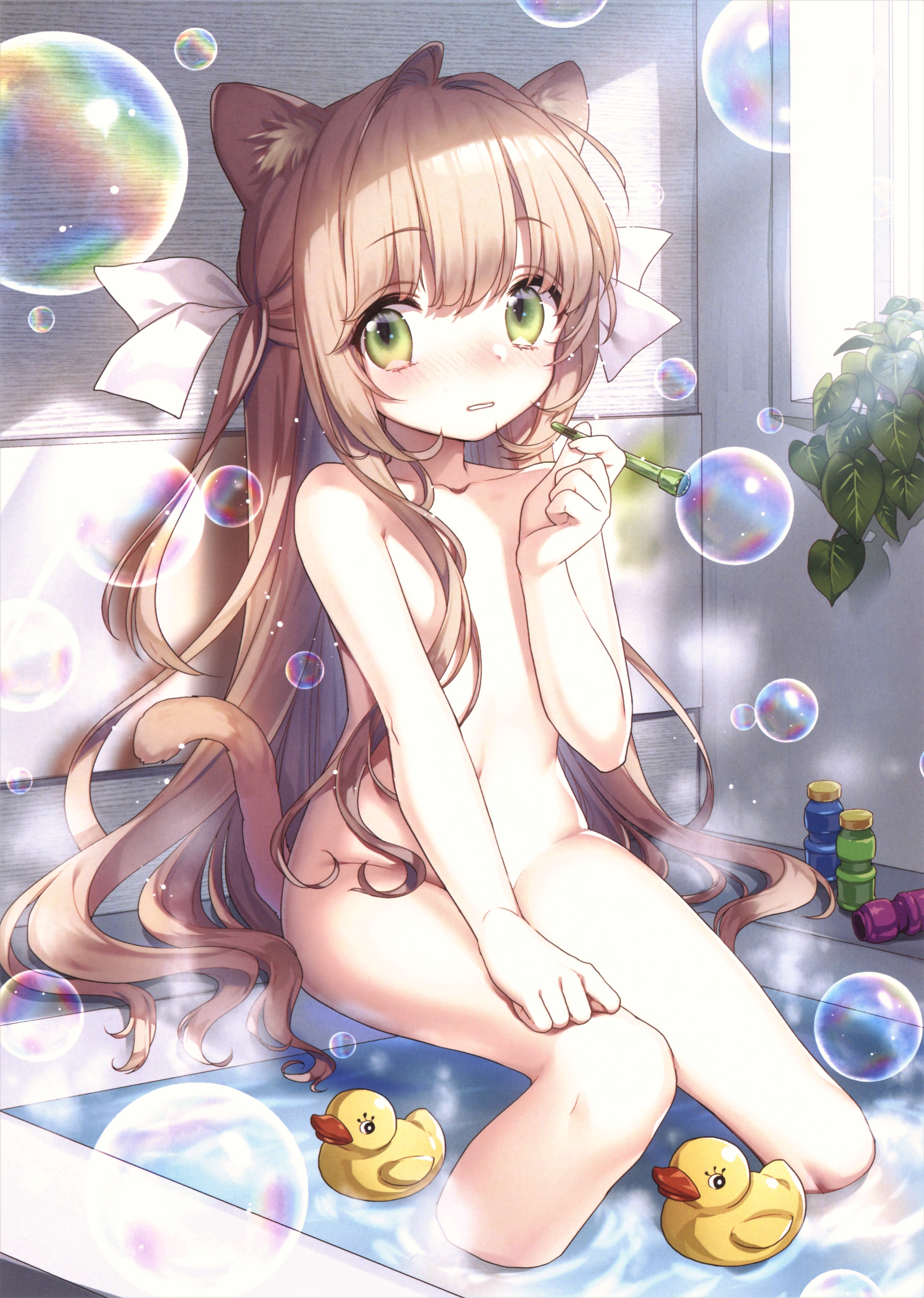 二次ロリ少女のお風呂で温まるために自分の体を頑張って奇麗にしてるお風呂ゴシゴシロリ二次エロ画像-33