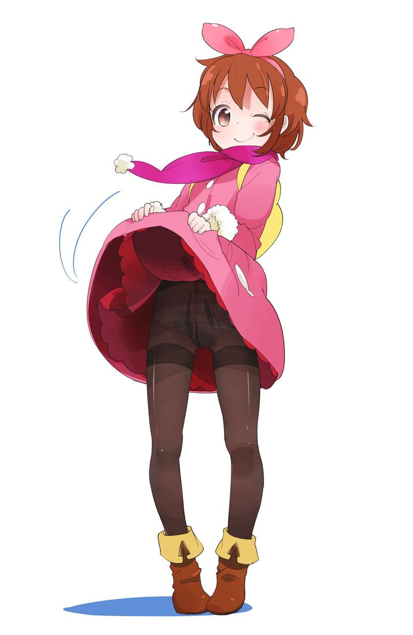 二次ロリ少女の恥ずかしい部分を見るのに最高のシチュエーションなたくし上げロリ二次エロ画像-8