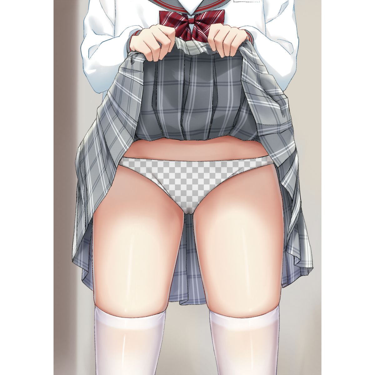 二次ロリ少女の恥ずかしい部分を見るのに最高のシチュエーションなたくし上げロリ二次エロ画像-22