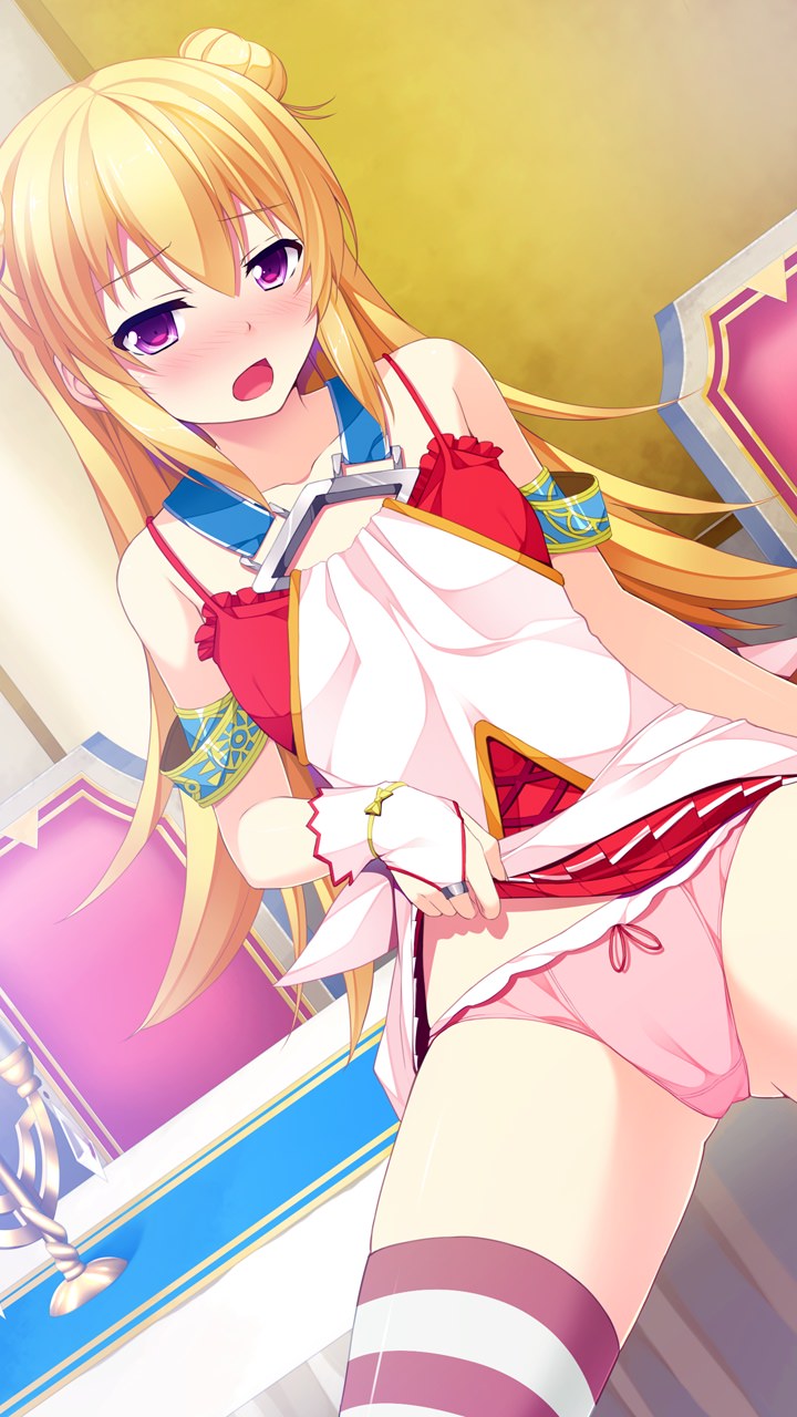 二次ロリ少女の恥ずかしい部分を見るのに最高のシチュエーションなたくし上げロリ二次エロ画像-28