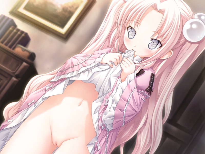 二次ロリ少女の恥ずかしい部分を見るのに最高のシチュエーションなたくし上げロリ二次エロ画像-36