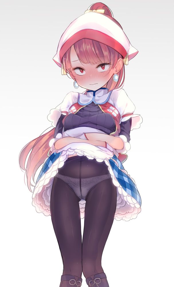 二次ロリ少女がたくし上げをしてパンツとかが見えてしまってる感謝しかないロリたくし上げ二次エロ画像-5