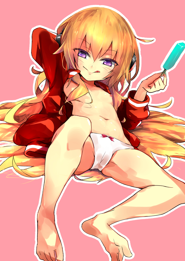 二次ロリ少女が暑くてアイスに釣られたなって感じのロリ少女とアイスの夏っぽい二次エロ画像-41