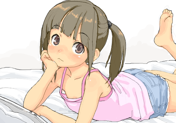 二次ロリ少女がベッドで待ってくれてる添い寝とかいたずらしたいロリベッド誘惑二次エロ画像-25