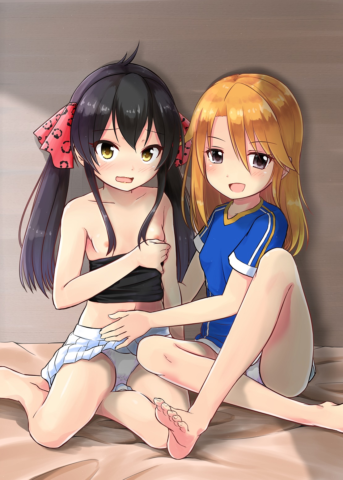 二次ロリ少女がベッドで待ってくれてる添い寝とかいたずらしたいロリベッド誘惑二次エロ画像-41