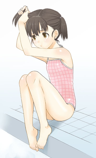 二次ロリ少女の夏らしいエッチで薄着で可愛くまぶしい姿の二次エロ画像-4