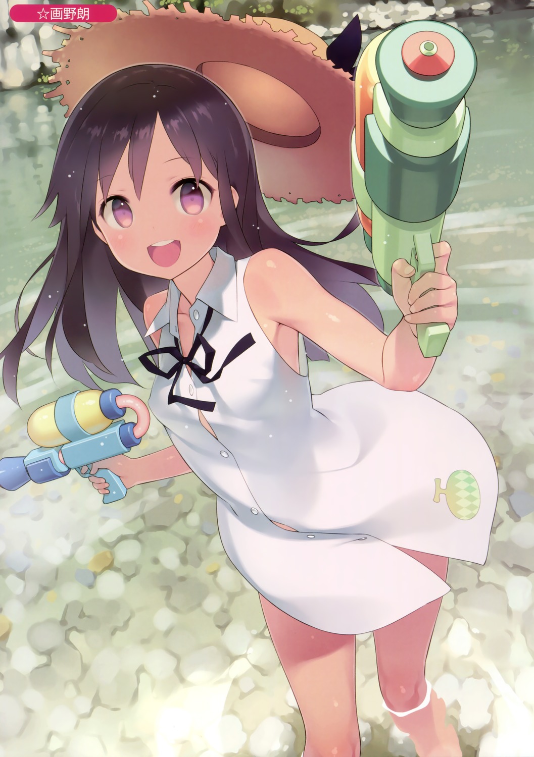 二次ロリ少女の夏らしいエッチで薄着で可愛くまぶしい姿の二次エロ画像-41