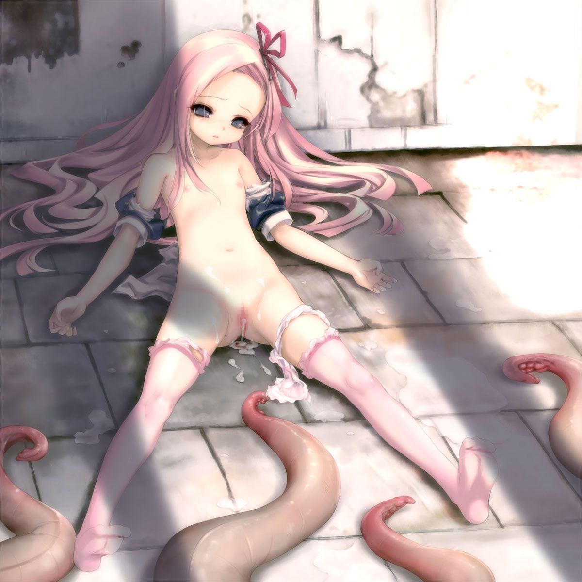 二次ロリ少女が好き放題犯されてしまってひどい目にあったレイプ後って感じの二次エロ画像-37